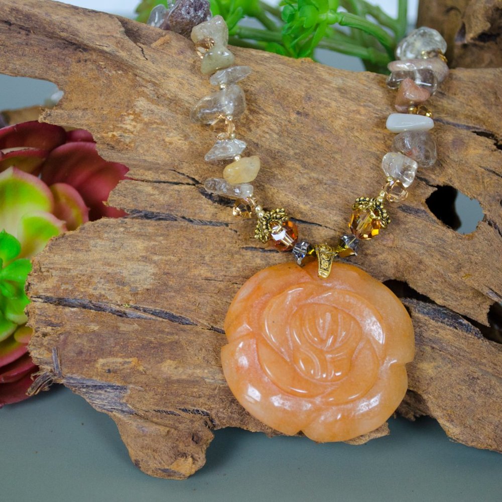 Aventine Rose Quartz Necklace